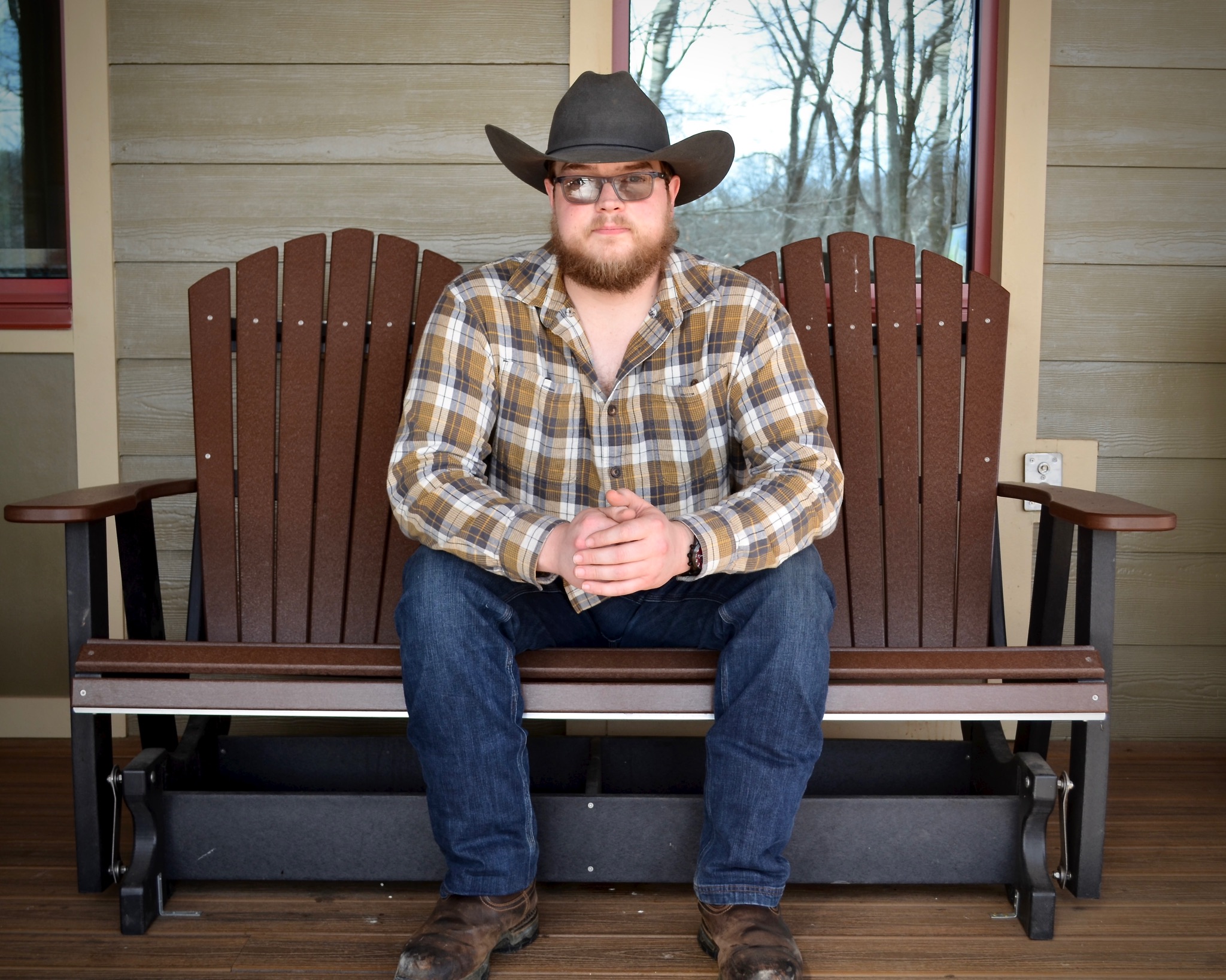 David Sutman Jr. on a Tennessee porch
